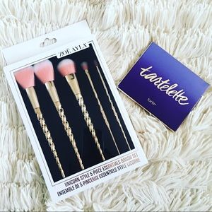 Unicorn style makeup brush set